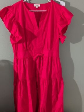 Oddi 1X Red Maxi Dress NWOT